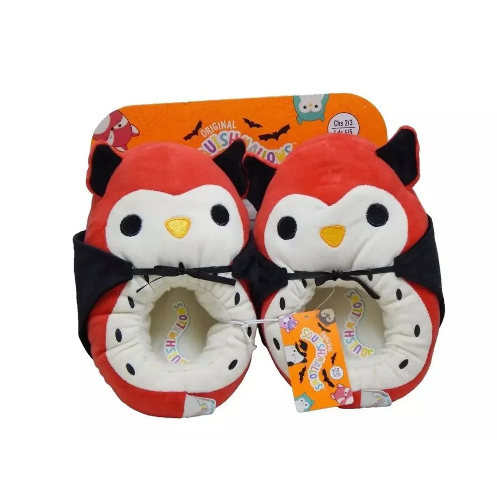 Squishmallows Vampire Owl Limited‎ Edition 2024 Slippers Youth Size 13/1